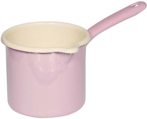 Riess Emaille Riess Schnabeltopf Mit Stiel Aus Emaille In Rosa