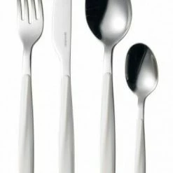 Guzzini Besteckset My Fusion Aus Edelstahl In Weiß, 24-teilig