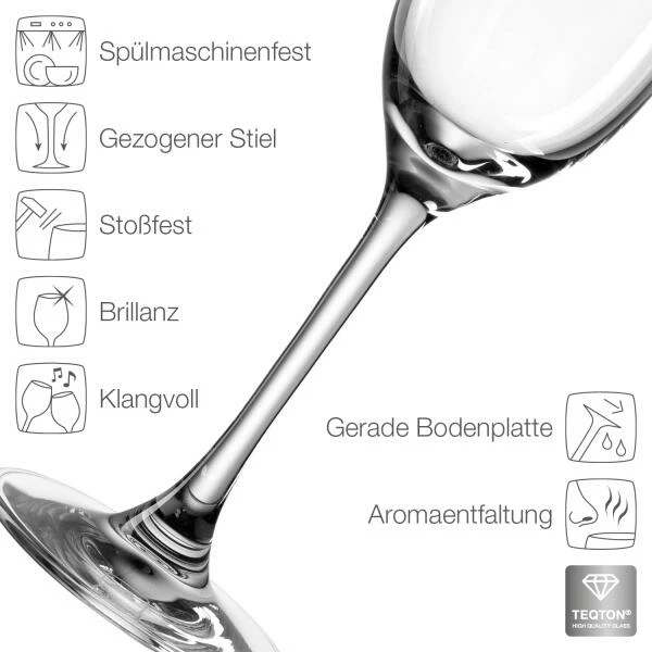 Leonardo Sektglas CIAO+ 190 Ml, 6er-Set – Bild 2