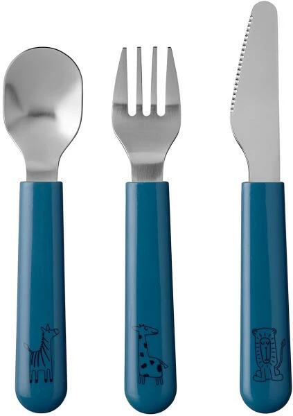 Mepal Kinder-besteckset Mio 3-teilig - Deep Blue