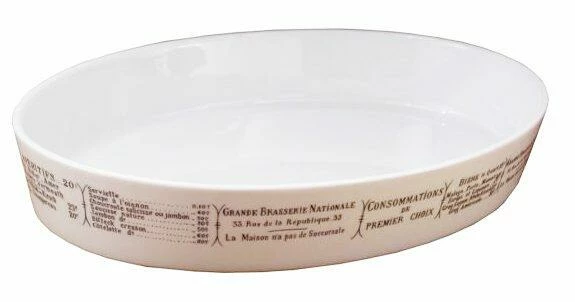 Pillivuyt Bauernform Oval Brasserie Groß Volumen 15 Cl , 320 X 230 Mm
