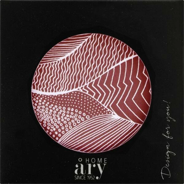 Ary Trays Åry Trays Untersetzer Japanische Landschaft Red Earth Rund – Bild 2