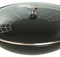 Staub Wok Aus Gusseisen Schwarz