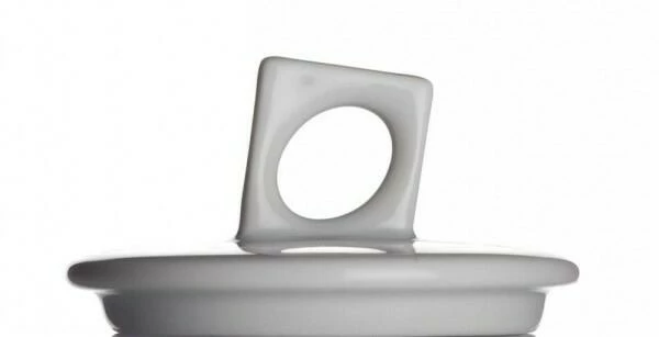 NYNY Zuckerdose Von Porzellanfabrik Walküre, Weiß – Bild 2