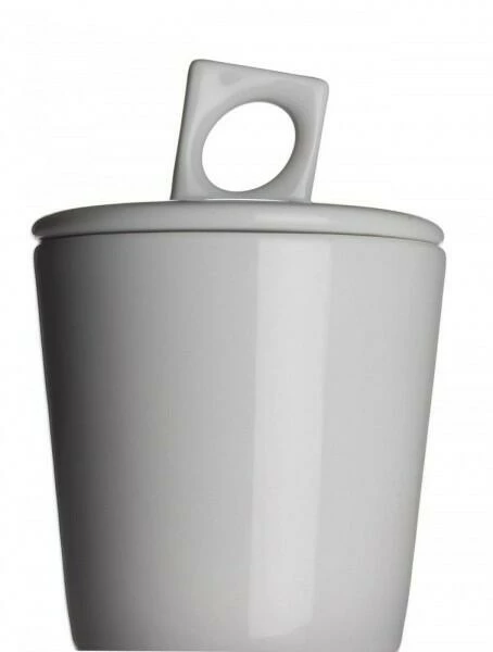 NYNY Zuckerdose Von Porzellanfabrik Walküre, Weiß