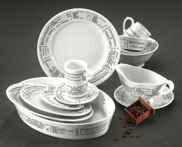 Pillivuyt Bauernform Oval Brasserie Groß Volumen 15 Cl , 320 X 230 Mm – Bild 3