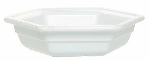 Emile Henry Gastro Emile Henry Schale Sechseckig In Weiß 31 X 27 Cm