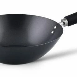 Ken Hom Wok Aus Antihaft Karbonstahl Mit Phenolharz-Griff, 27 Cm