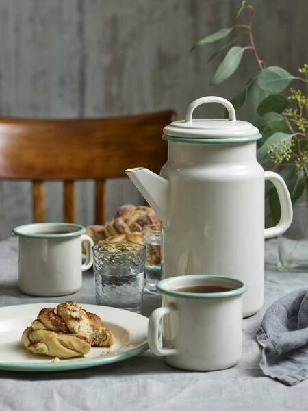 Kockums Teekanne Aus Emaille, Cream Lux – Bild 3
