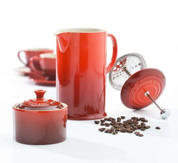 Le Creuset Kaffeebereiter In Ofenrot – Bild 4
