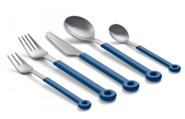 Mono Ring Besteckset In Blau, 5tlg. – Bild 2