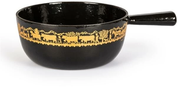 Stöckli Käsefonduegarnitur Alpaufzug Classic, Schwarz – Bild 3