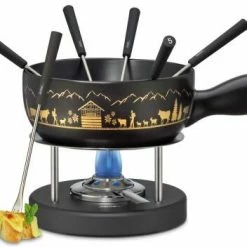 Spring Käsefondue-Set Montana In Schwarz