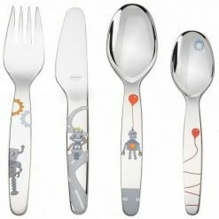 Rösle Kinderbesteck "Kleiner Roboter" 4-teilig